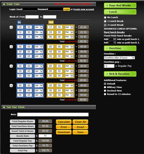 cardplayer calc|time card calculator.